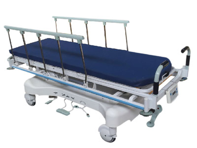 Luxurious Hydraulic Rise-and-Fall Stretcher Cart with Weight Readings