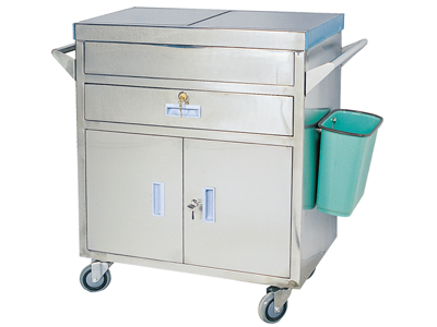 Emergency Treatment Cart (with Double Covers Sliding Leftward and Rightward Respectively)