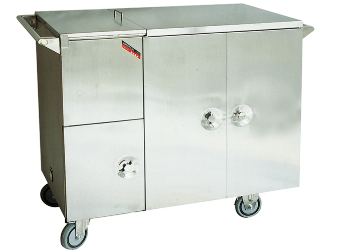 Cart for Delivering Meals with Heat Preservation under Steam(in fast food dishes)