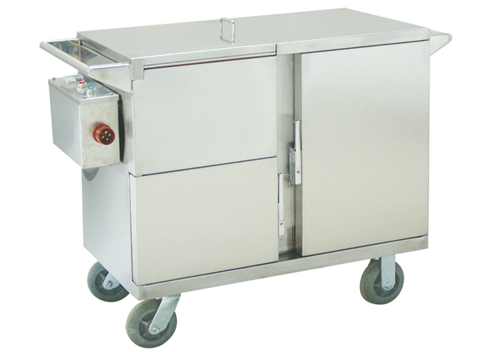 Cart for Delivering Meals with Heat Preservation Produced by Electric Heating (heat-storey type)