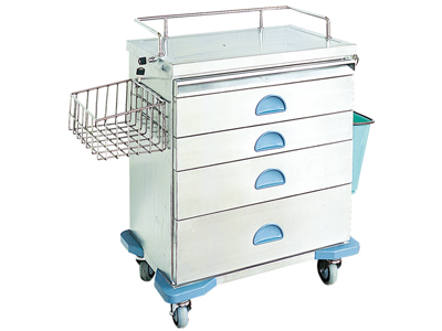 Luxurious Stainless Steel Anesthesia Cart