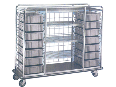 Luxurious Stainless Steel Goods Delivering Cart